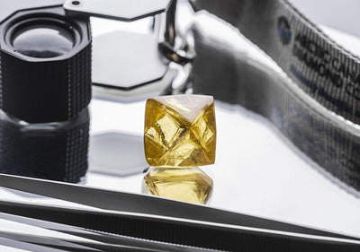 Arctic Canadian Diamond Co. Unveils 71-Carat Fancy Vivid Yellow Gemstone