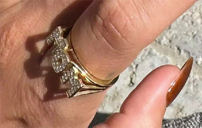 Hailey Bieber Commemorates Birth of Jack Blues With Sparkly 'MOM' Ring