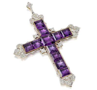 Amethyst Cross Favored by Princess Diana Heads to Auction Block at Sotheby's