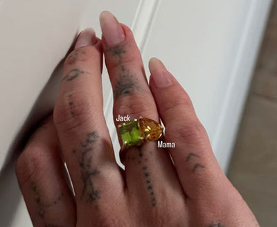 Hailey Bieber Honors Baby Jack With 'Toi et Moi' Ring Featuring Their Birthstones