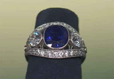 'Antiques Roadshow' Guest Learns Rare 'Kashmir' Sapphire Ring Is Worth $150K