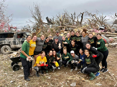 Softball Team Finds Diamond Ring Under Tornado Debris, Proposal Ensues