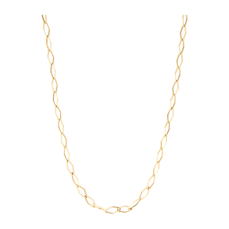 Fancy Link Chain in Yellow Gold