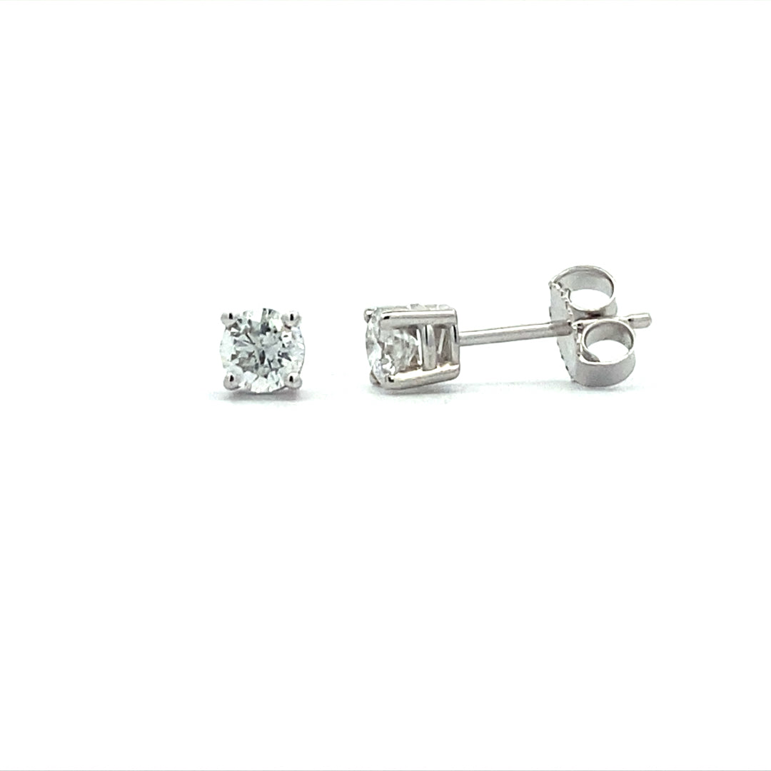 1/3ctw Diamond Stud Earrings in White Gold "Good Collection"