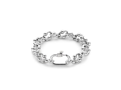 Chunky Chain Link Bracelet in Silver by Ti Sento Milano