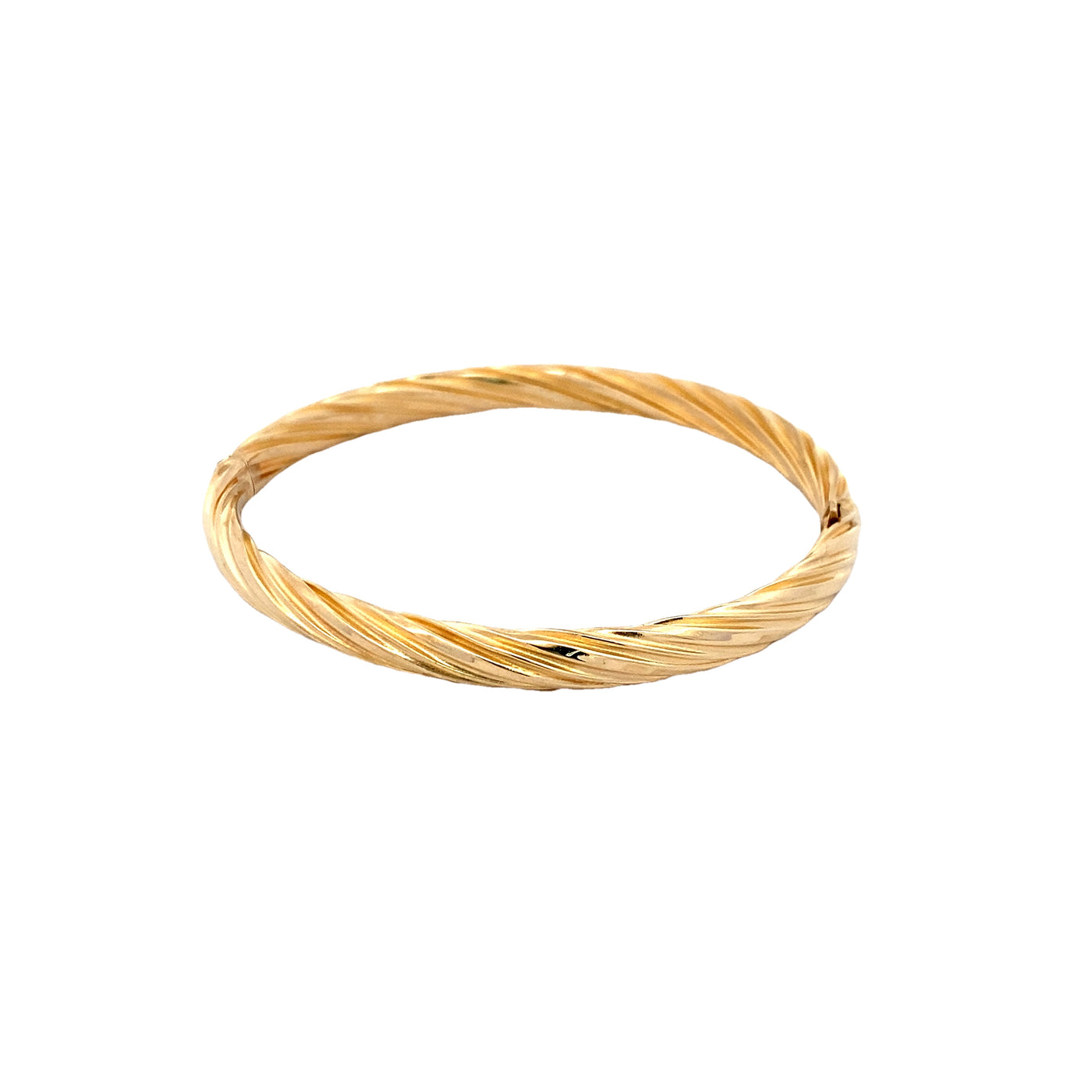 BCJ Estate Jewelry Yellow Gold Twist Bangle