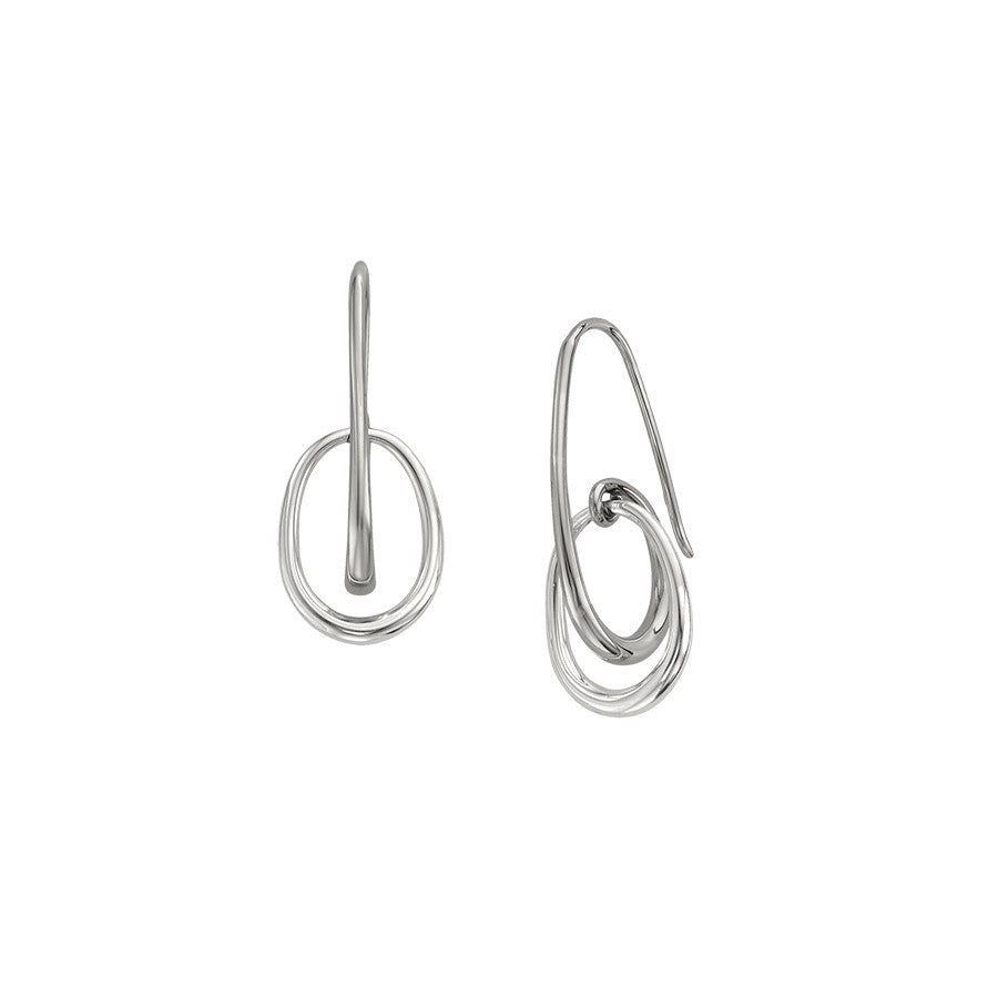 Sterling Silver Halo Earrings