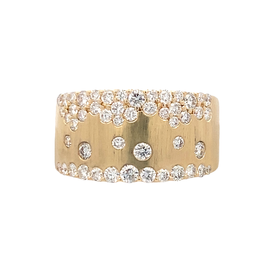 Yellow Gold Diamond Constellation Ring