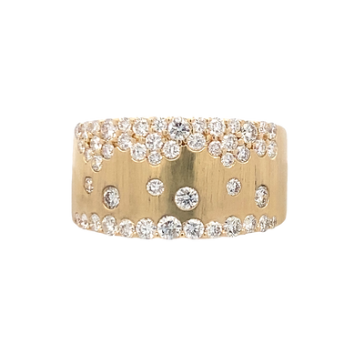 Yellow Gold Diamond Constellation Ring