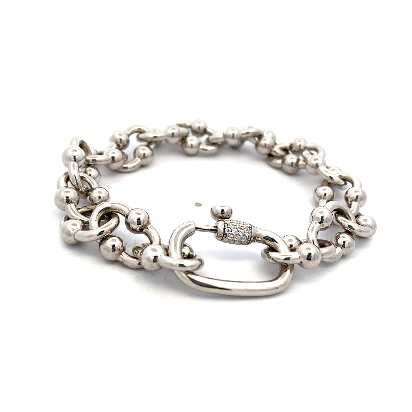 Chunky Chain Link Bracelet in Silver by Ti Sento Milano