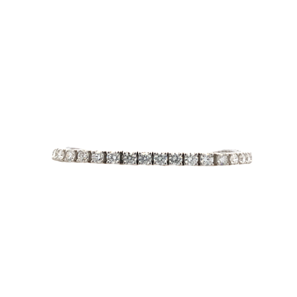 7.5" Lab-Created 6.0ctw Diamond Tennis Bracelet in White Gold