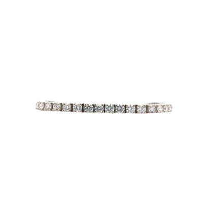 7.5" Lab-Created 6.0ctw Diamond Tennis Bracelet in White Gold