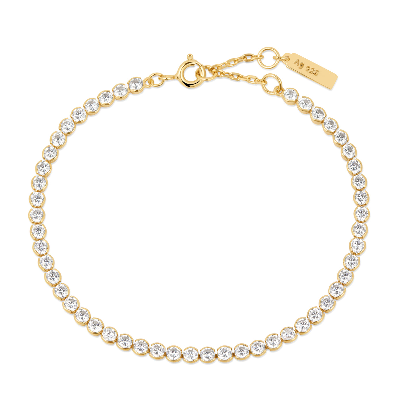 Ania Haie Yellow Gold CZ  Tennis Style Bracelet