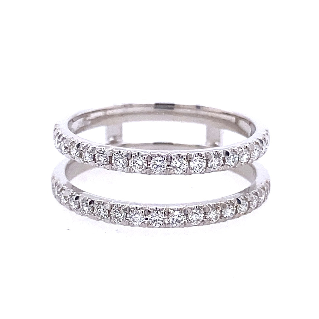 Diamond Wrap Band in White Gold by B&C