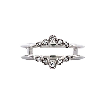 Diamond Ring Enhancer in White Gold by Allison Kaufman