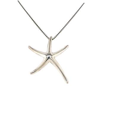 Estate Tiffany & Co. Elsa Perretti Starfish Pendant in Silver