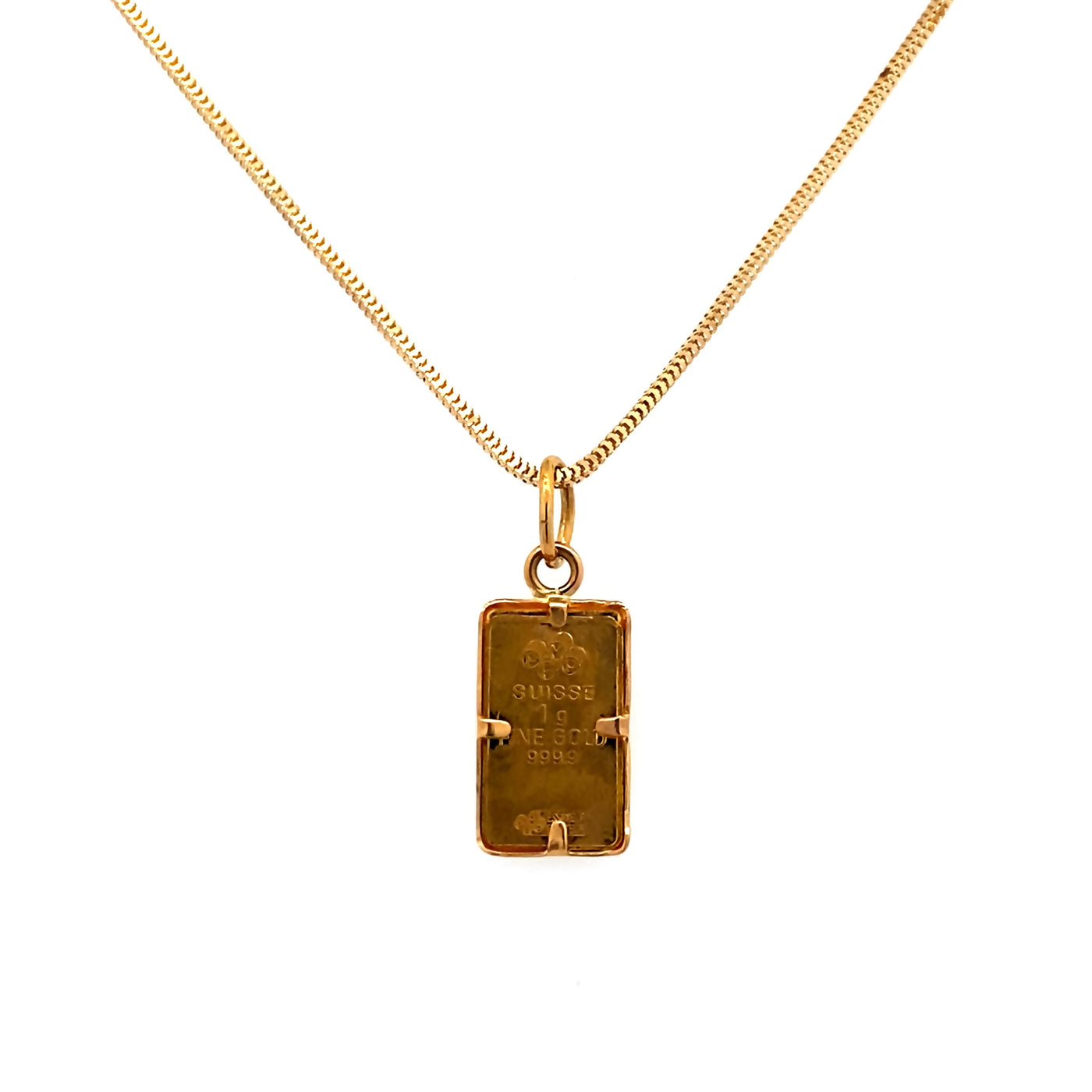 Estate 14ky Swiss Credit Pendant