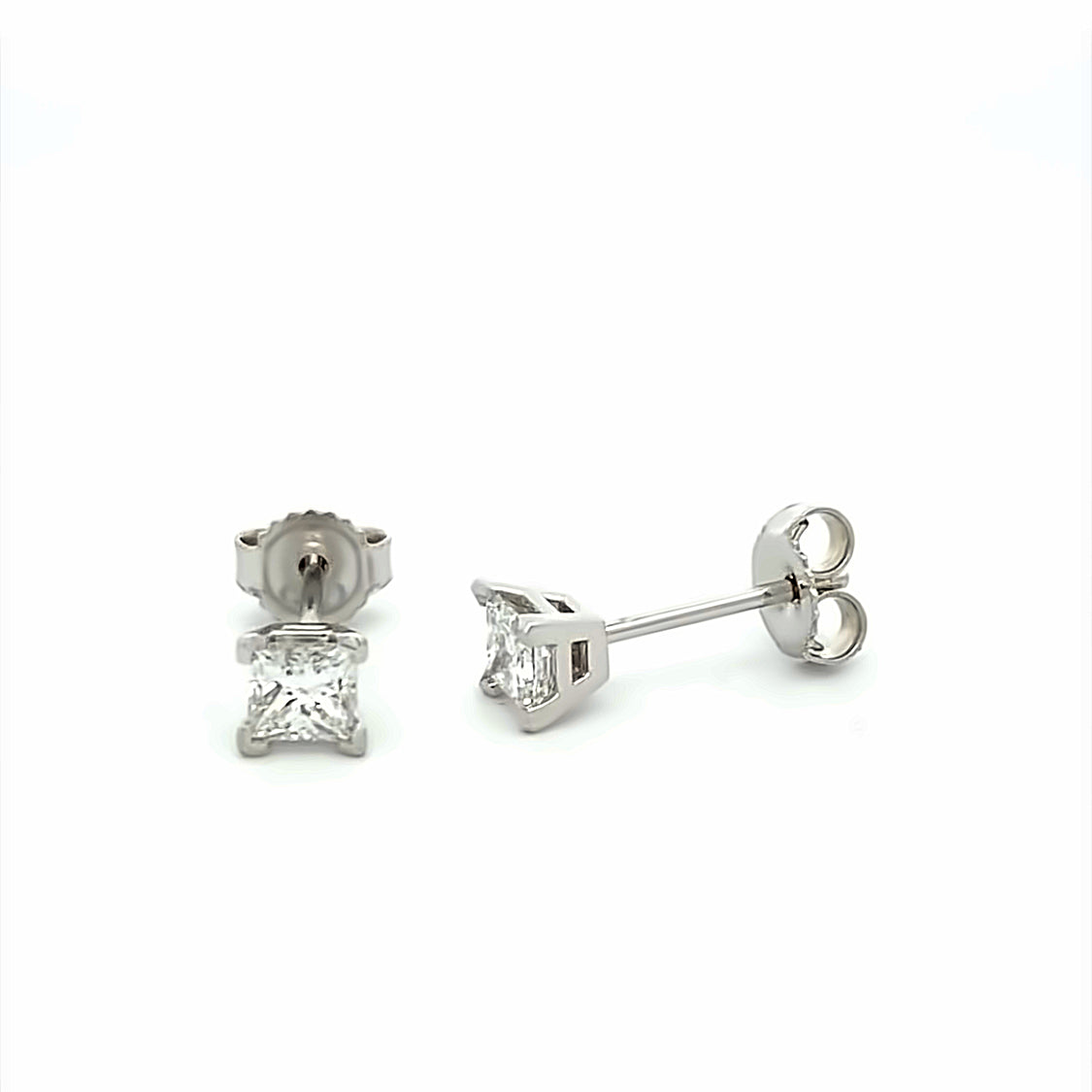 Beeghly & Co. 14 KT White Gold Diamond Stud Earrings  BCE-AS3PRW