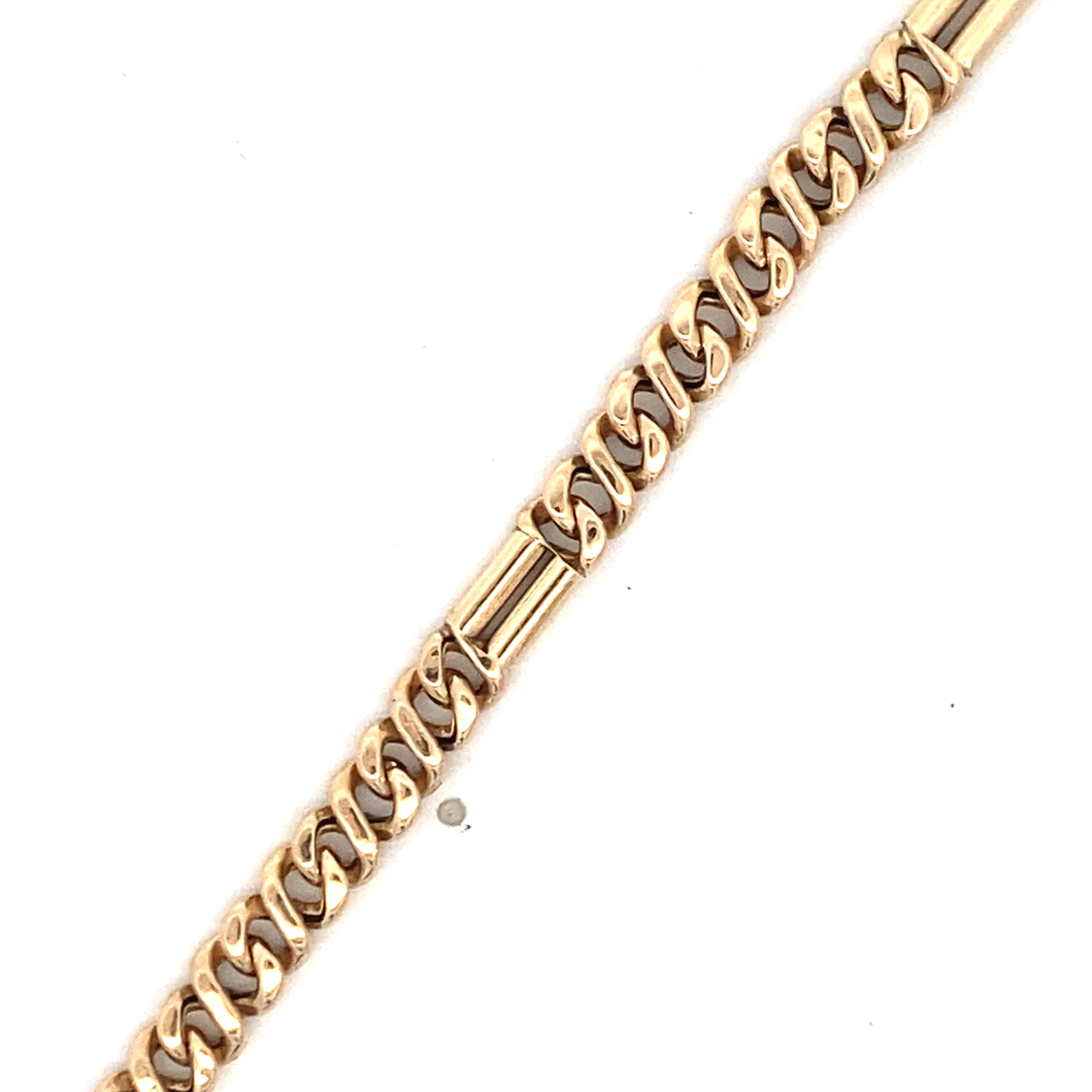 Estate Fancy Link Bracelet in Yellow Gold