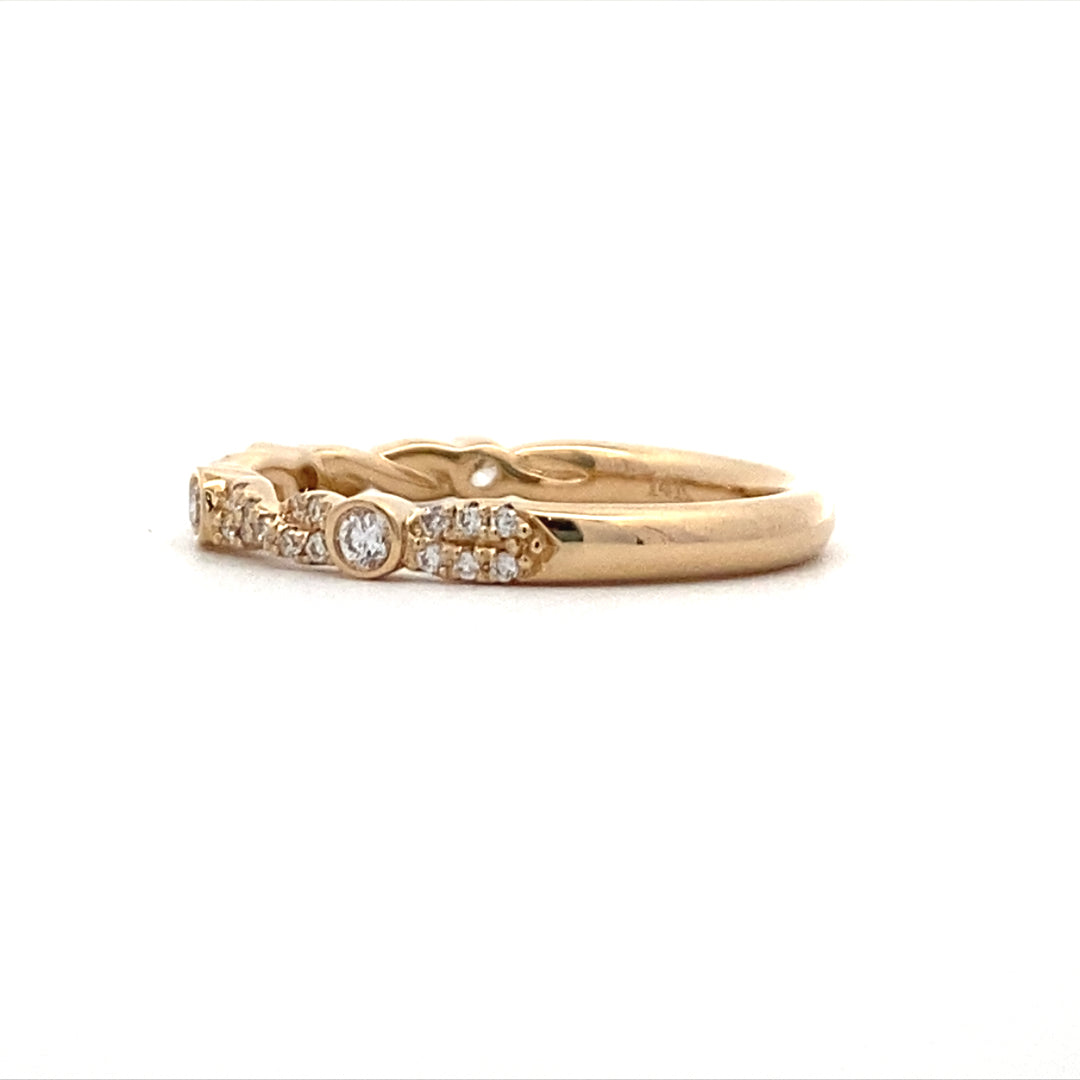 FANA Yellow Gold Diamond Ring W7328/YG