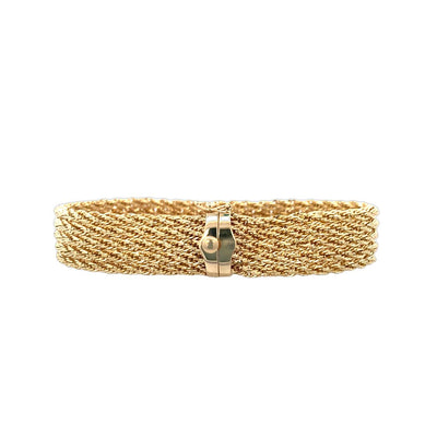 Estate Yellow Gold Fancy Link Bracelet