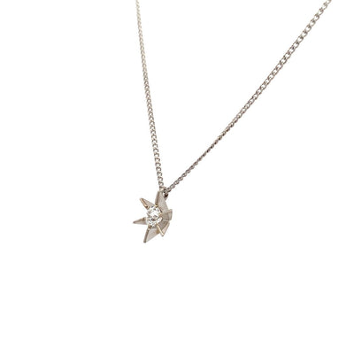 Estate Star Pendant in White Gold