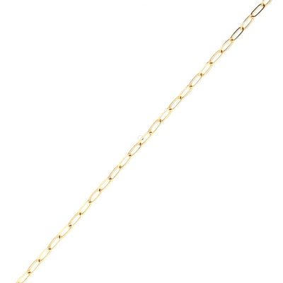 7" Encircle Permanent Paperclip Bracelet in Yellow Gold