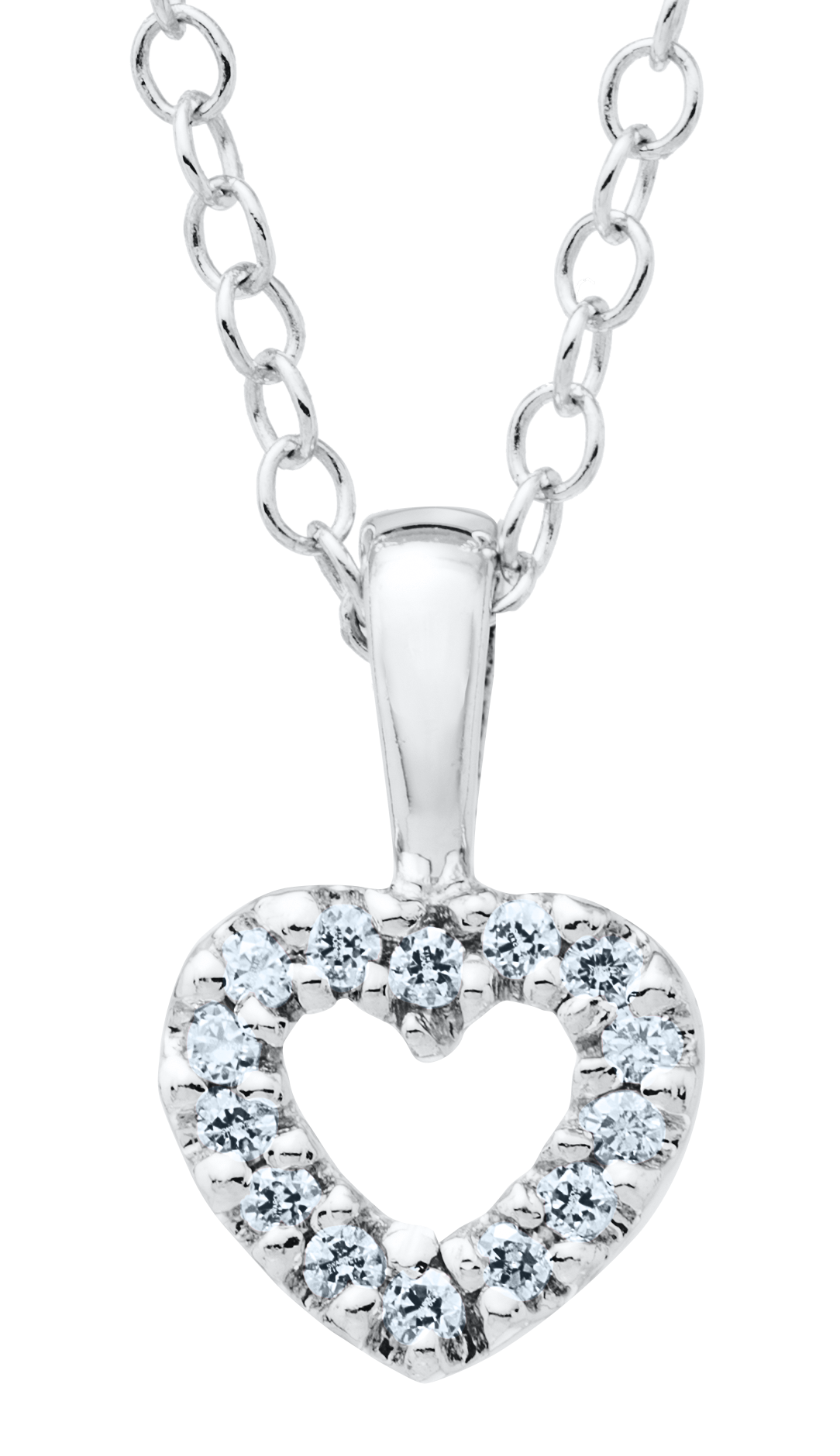 Marathon Silver Open Heart Pendant