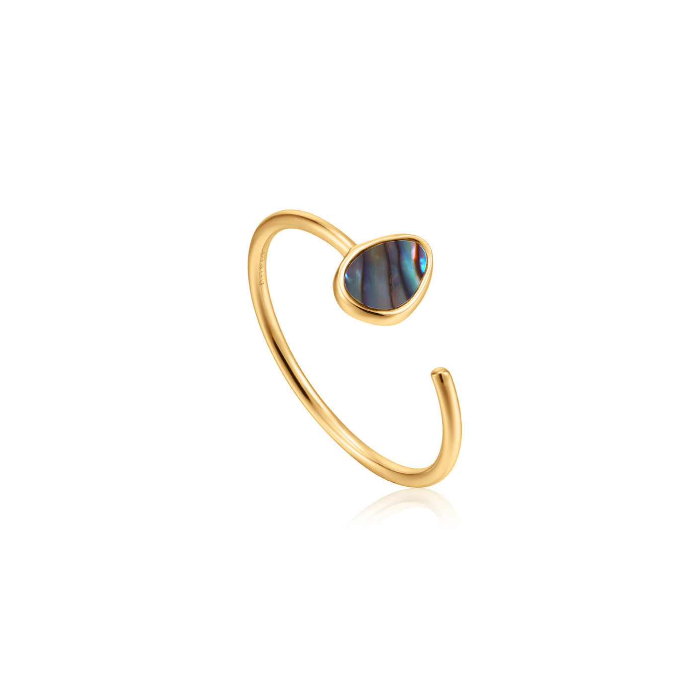 Ania Haie Yellow Gold Abalone Ring R027-02G