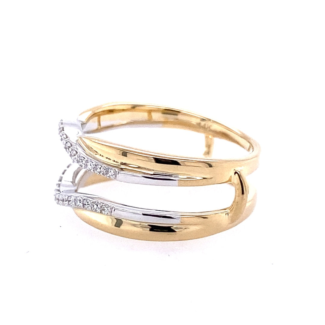 Two-Tone Diamond Ring Guard