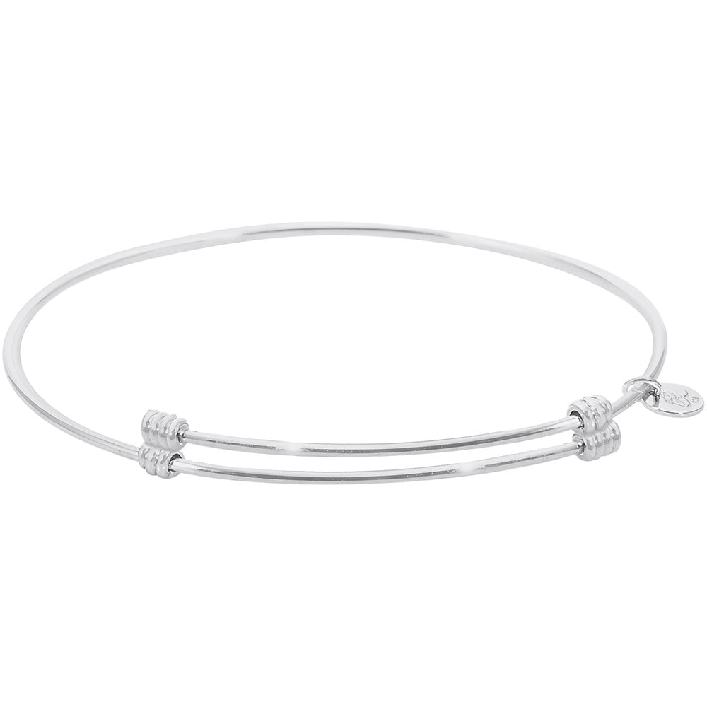 Alluring Bangle Charm Bracelet i Silver