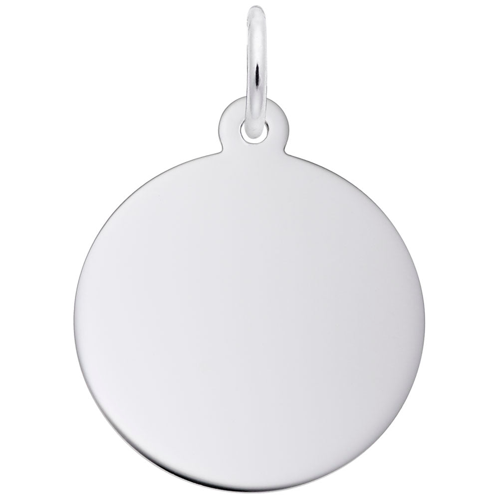 Round Engraveable Disc in Silver