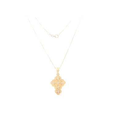 Estate Yellow GOld Cross Pendant