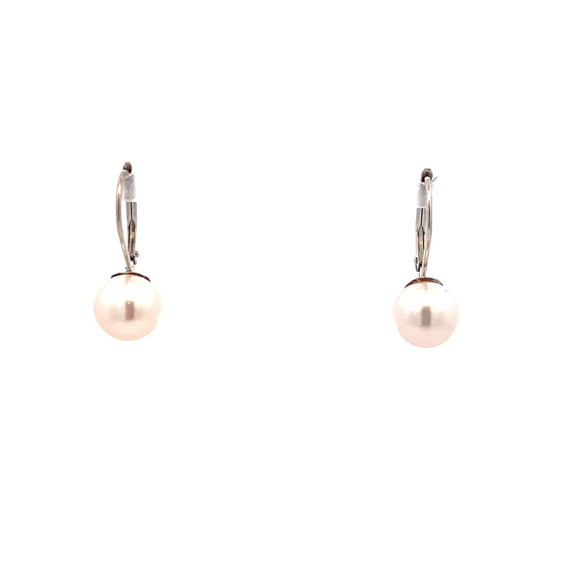 Beeghly & Co. 14 KT White Gold Pearl Drop Earrings