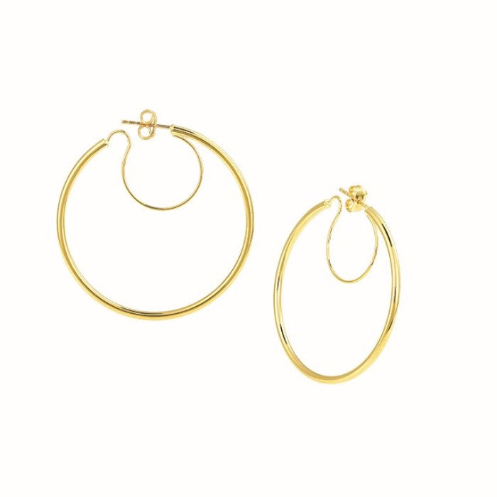 30mm Hoops in Yellow Gold