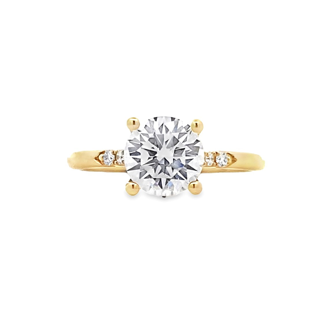 FANA 14KT Yellow Gold Diamond Engagement Ring S4181/YG 1.5CT