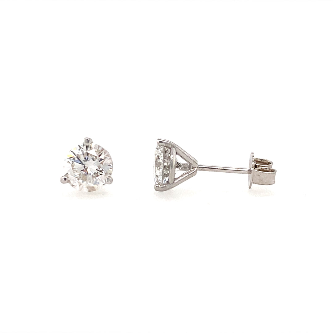 1 1/2 CTW Diamond Studs in White Gold "Better Collection"