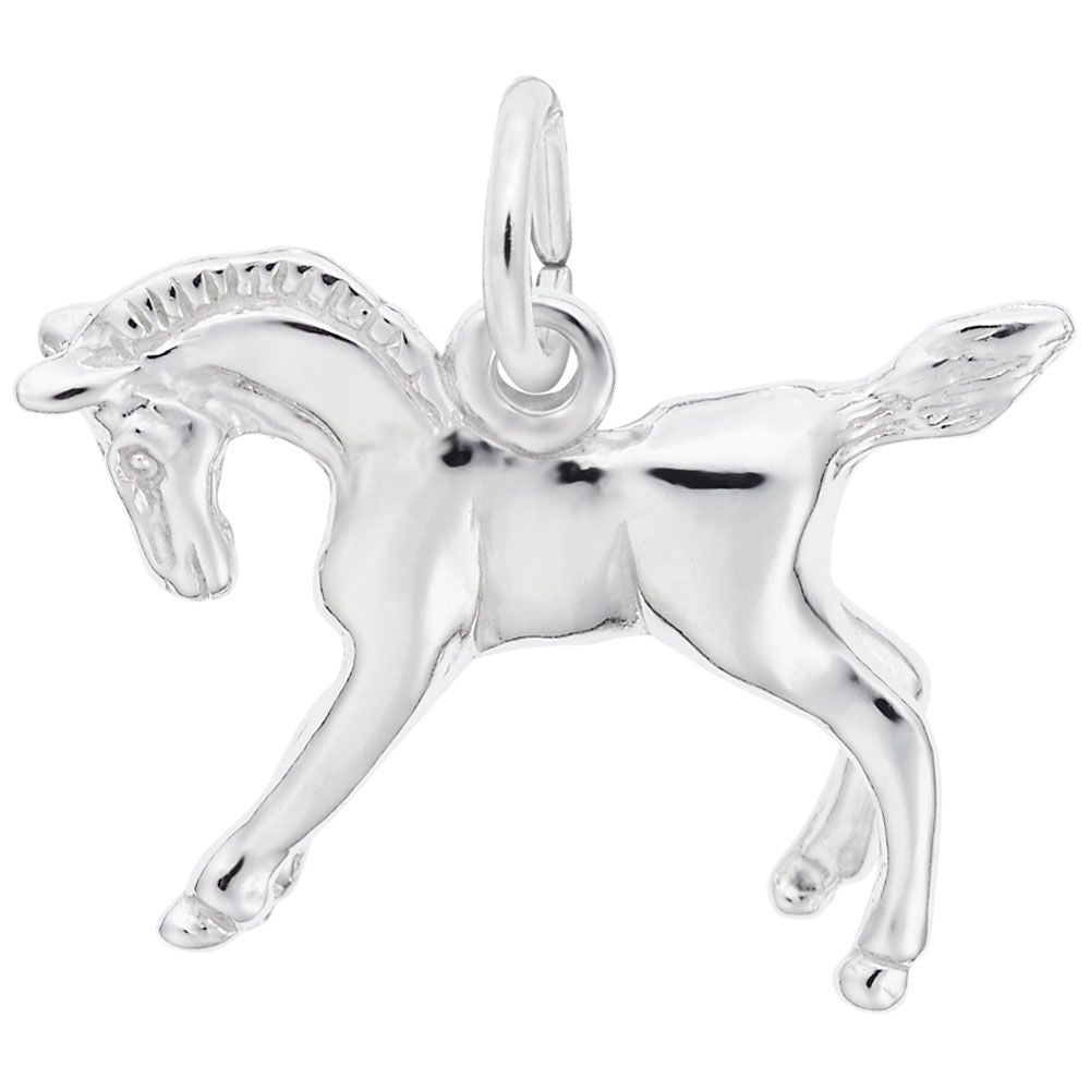 Horse Charm in Silver