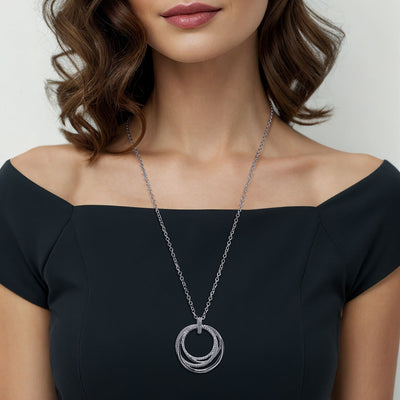 Bujukan Boutique Pendant in Silver by Gabriel NY