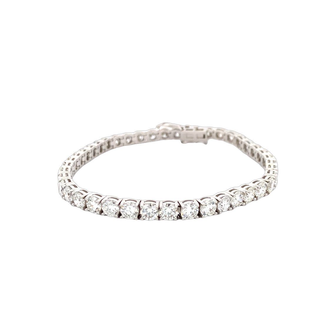 White Gold 12.77ctw Diamond Tennis Bracelet