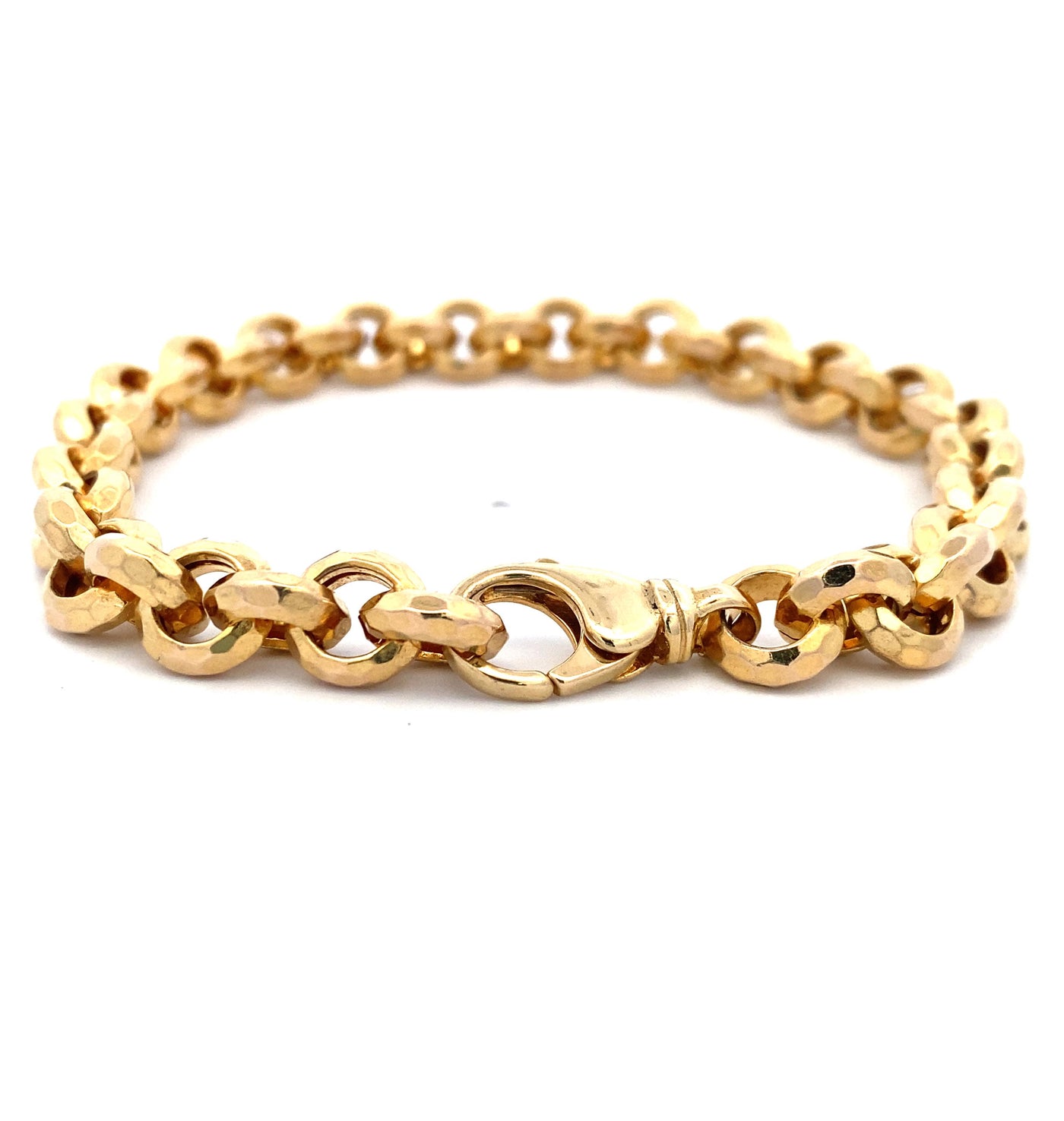 Estate Yellow Gold Fancy Link Bracelet