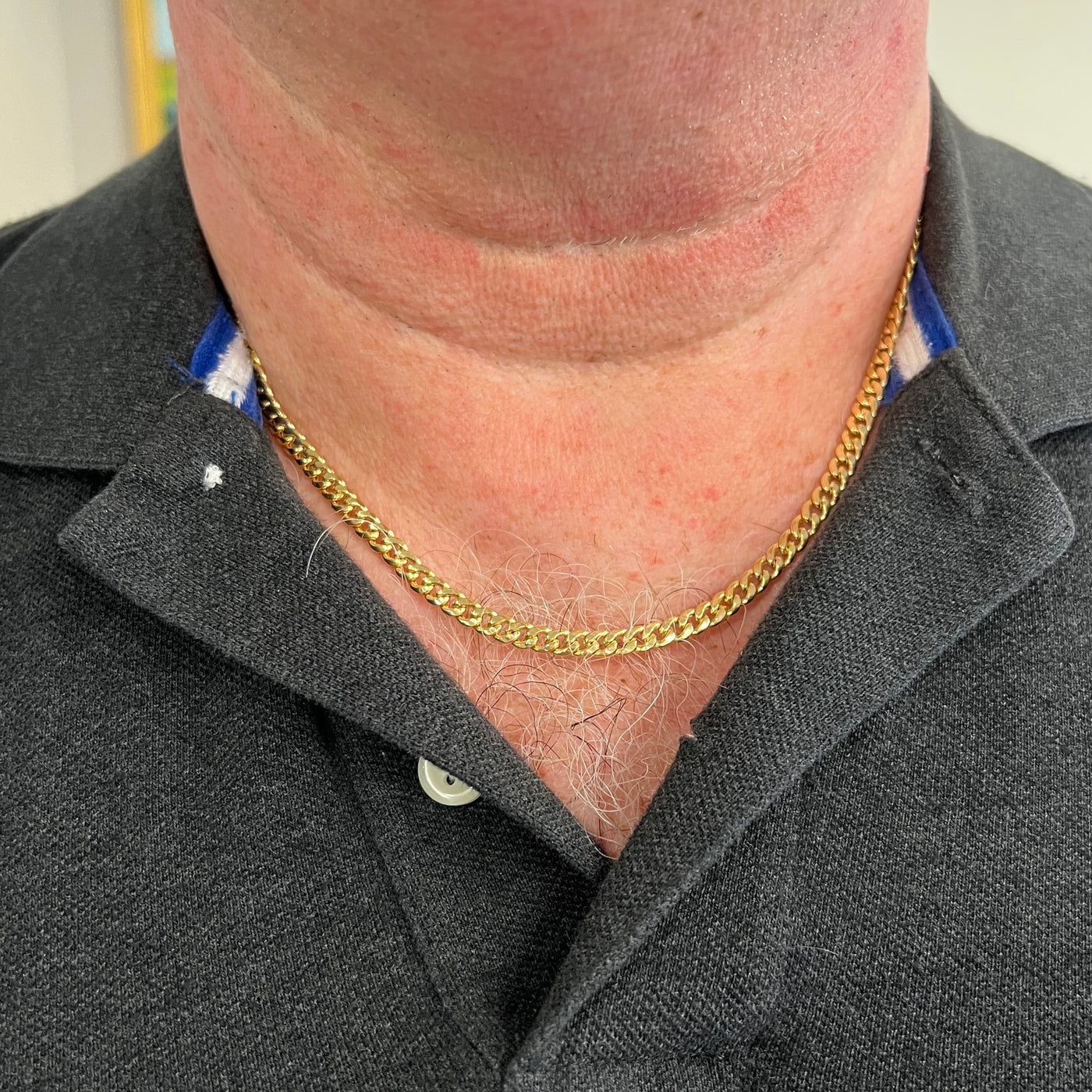 14 Karat Miami  Cuban Curb Gold Chains HMC120-22