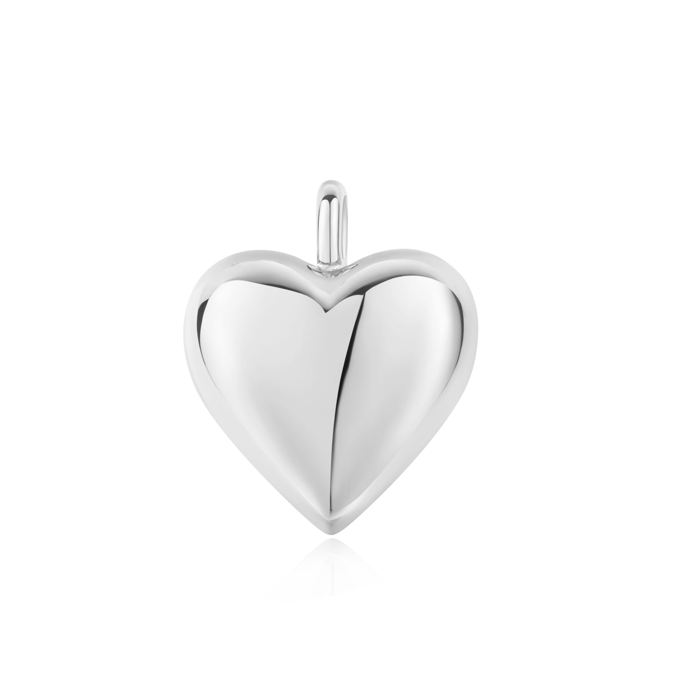 Dome Heart Charm in Silver by Ania Haie