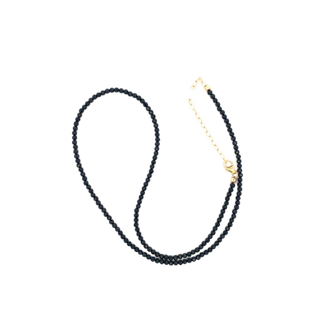 Spinel Beaded Necklace in Yellow Gold by Karen Lazar