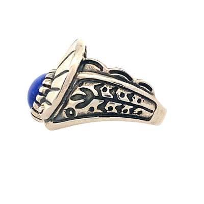 Estate Lapis Ring in Silver