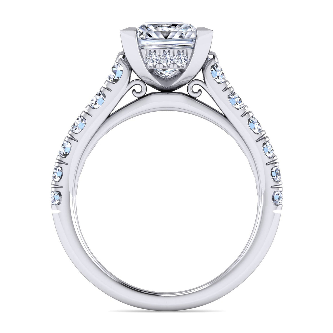 Gabriel & Co. White Round Diamond Engagement Ring ER12299SW4JJ.CSCZ