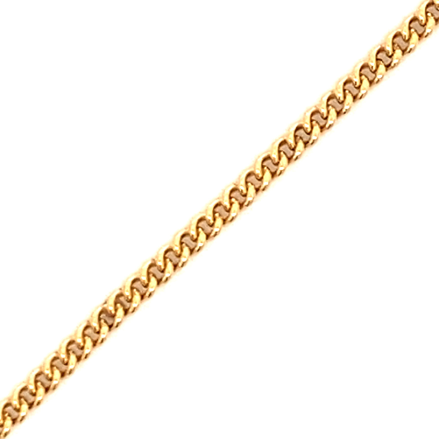 Encircle  Curb Chain Permanent Bracelet in Yellow Gold by B&C