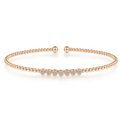 Rose Gold Diamond Station Bujukan Bangle