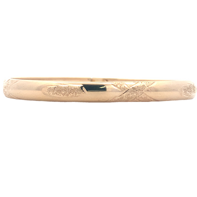 BCJ Estate Jewelry Yellow Gold Flex Bangle