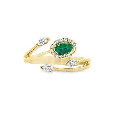 Simon G Jewelry Yellow Gold Round Diamonds Twist Style LR2265-Y-728219